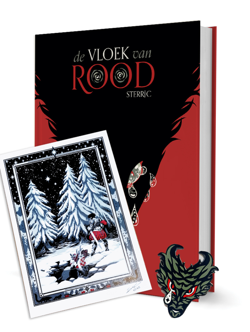 Sterric - Vloek van Rood met exclusieve print en pin